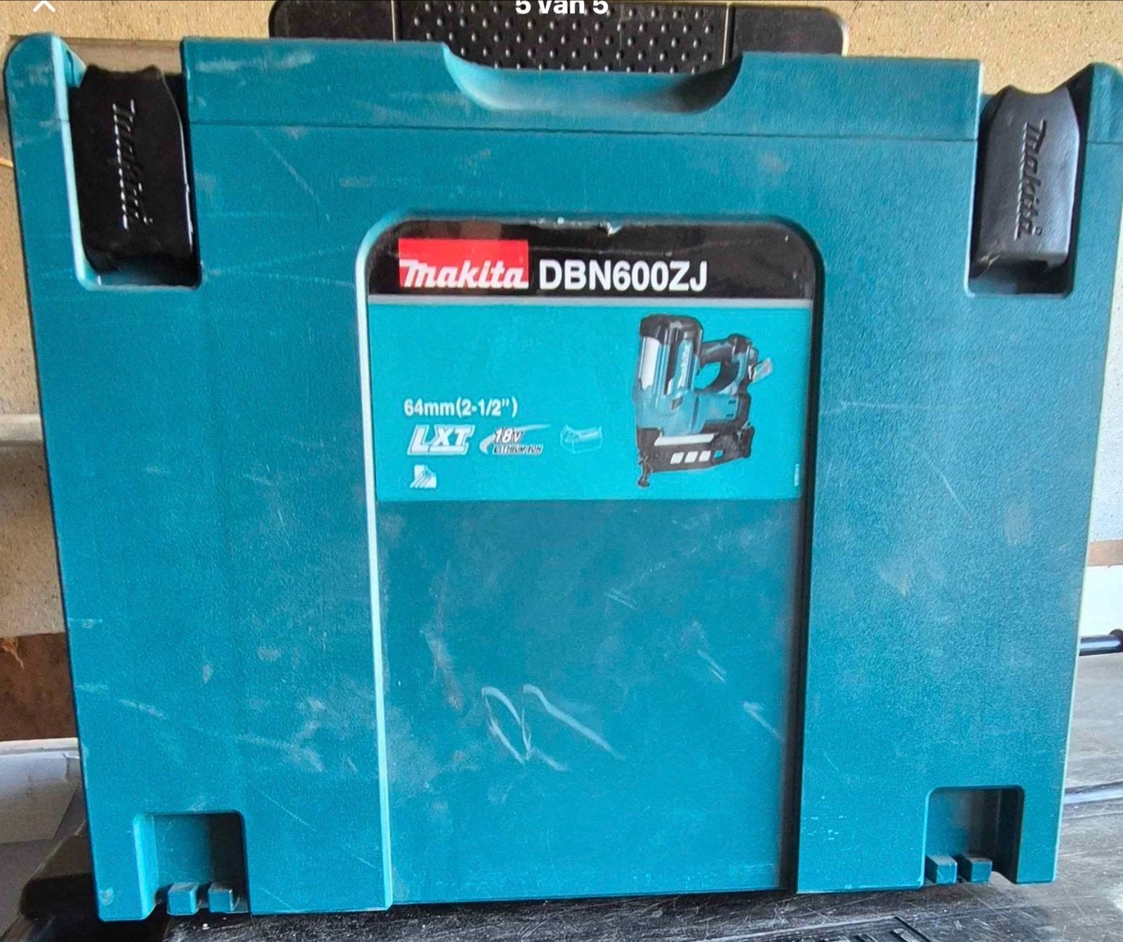 Makita Tacker DBN600 Body en koffer (ZONDER accu/lader), Ophalen of Verzenden, Gebruikt