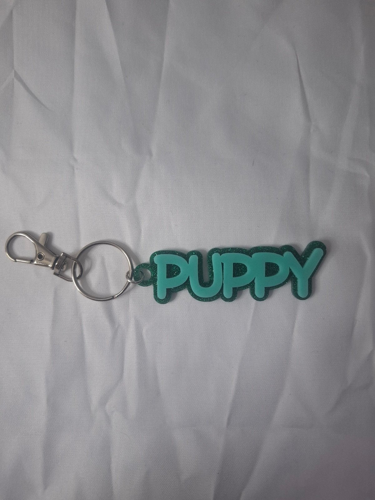 "Puppy" groene sleutelhanger, Ophalen of Verzenden, Nieuw