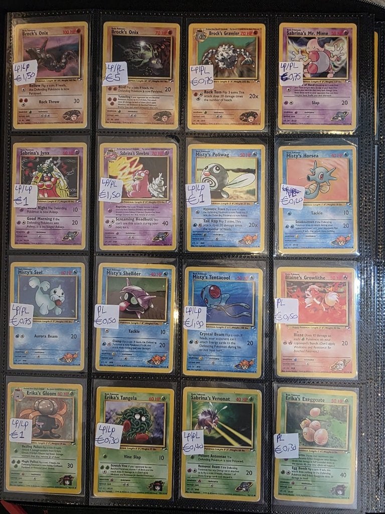 Pokémon TCG vintage: Gym Heroes, Gym Challenge, Legendary C., Ophalen of Verzenden, Gebruikt, Boek of Catalogus, Foil