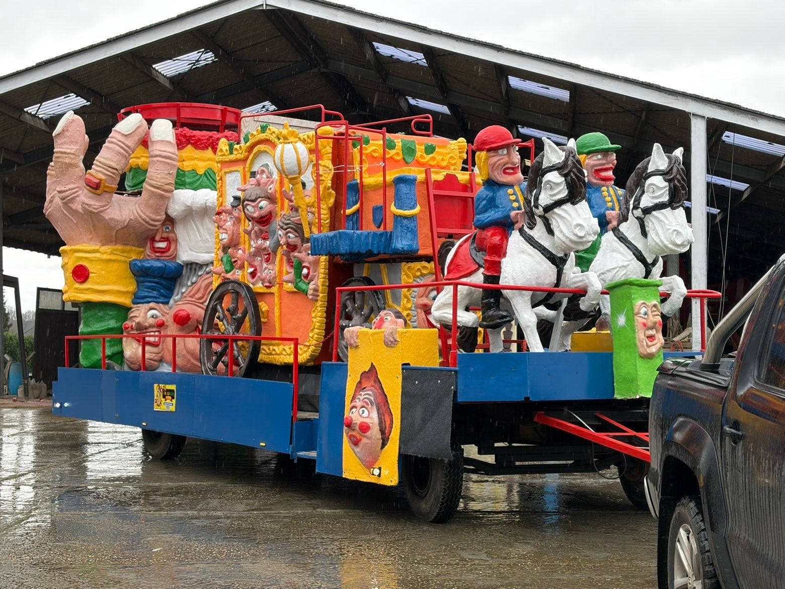 Te koop of te huur prachtige carnavalswagen, Ophalen, Nieuw, Carnaval