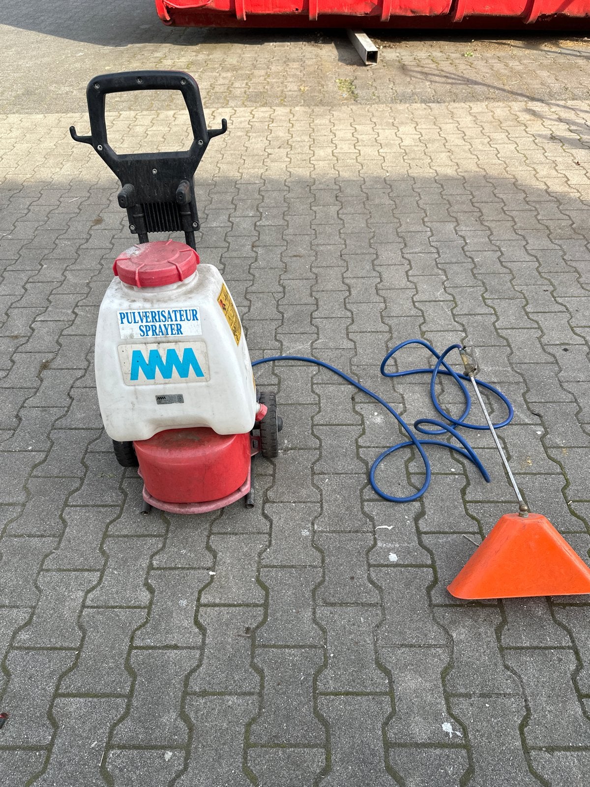 MM Pulverisateurs Sproeier 12 Volt op wielen, Ophalen, Gebruikt, Handsproeier