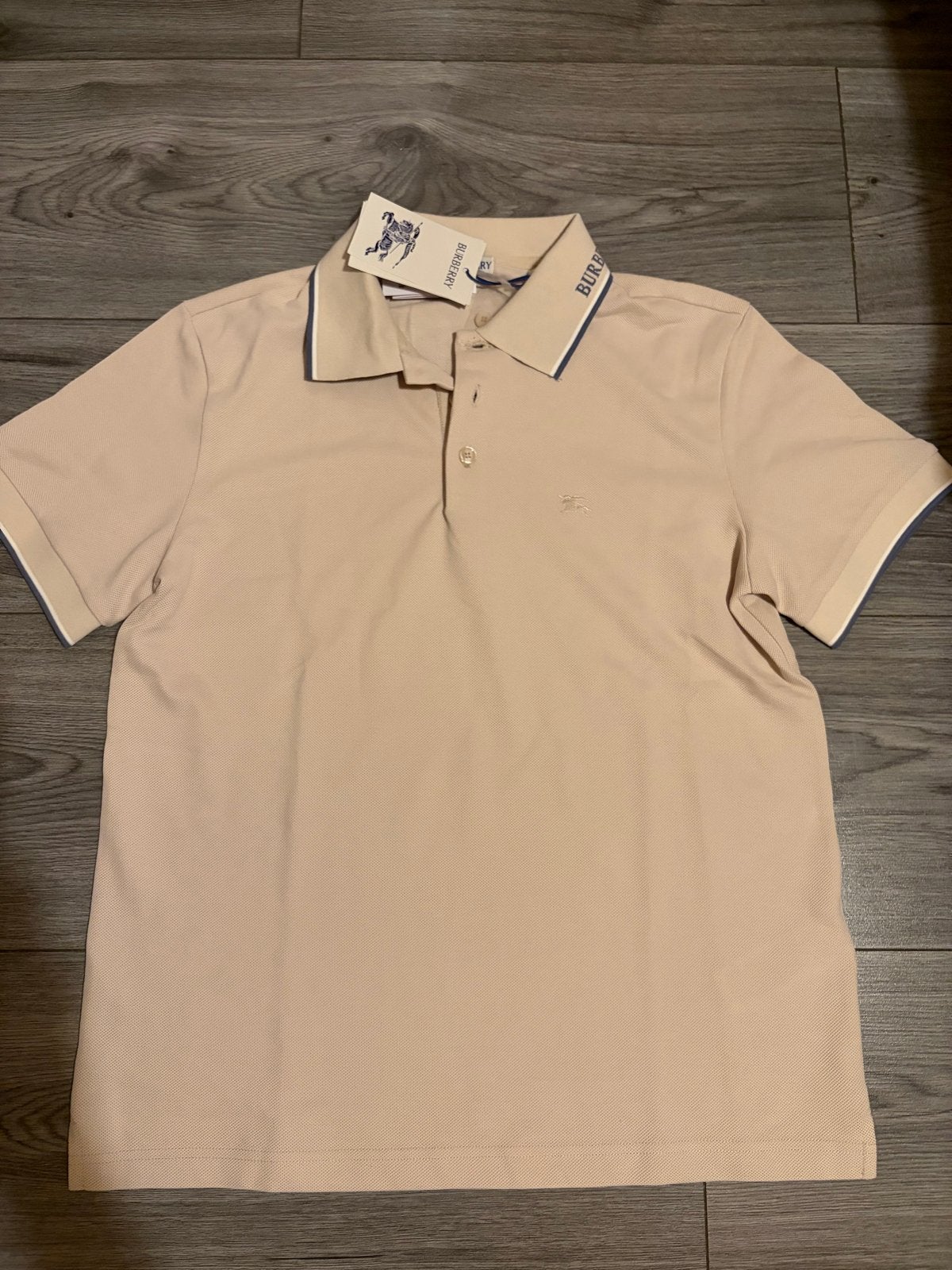 Burberry Polo Beige Nieuw met Kaartjes Maat S (valt als M), Ophalen of Verzenden, Nieuw, Maat 48/50 (M), Beige