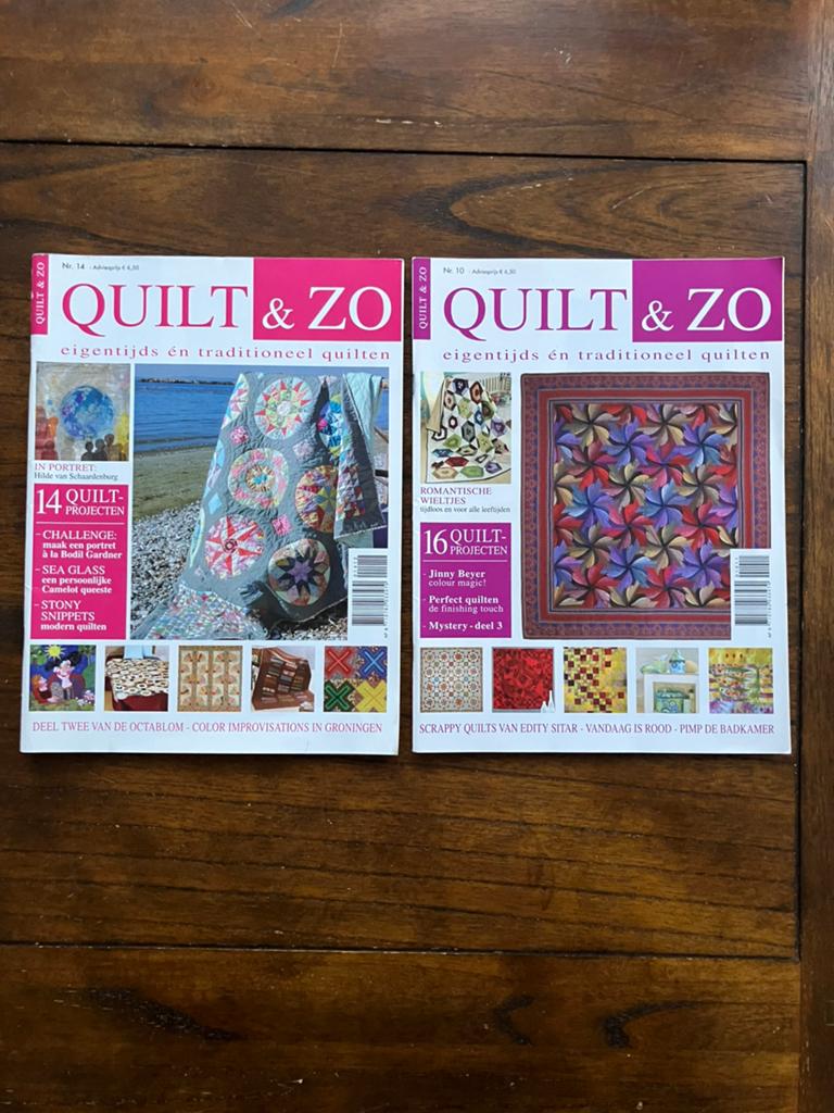 Quilt & zo - nr 10 en 14, Ophalen of Verzenden, Zo goed als nieuw, Overige onderwerpen
