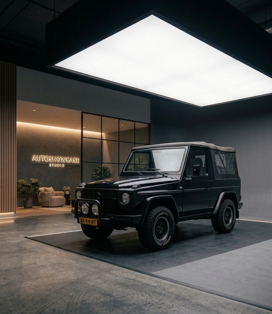 Mercedes-Benz G 230 cabrio GE230, Auto's, 4 cilinders, Zwart, Handgeschakeld, Particulier