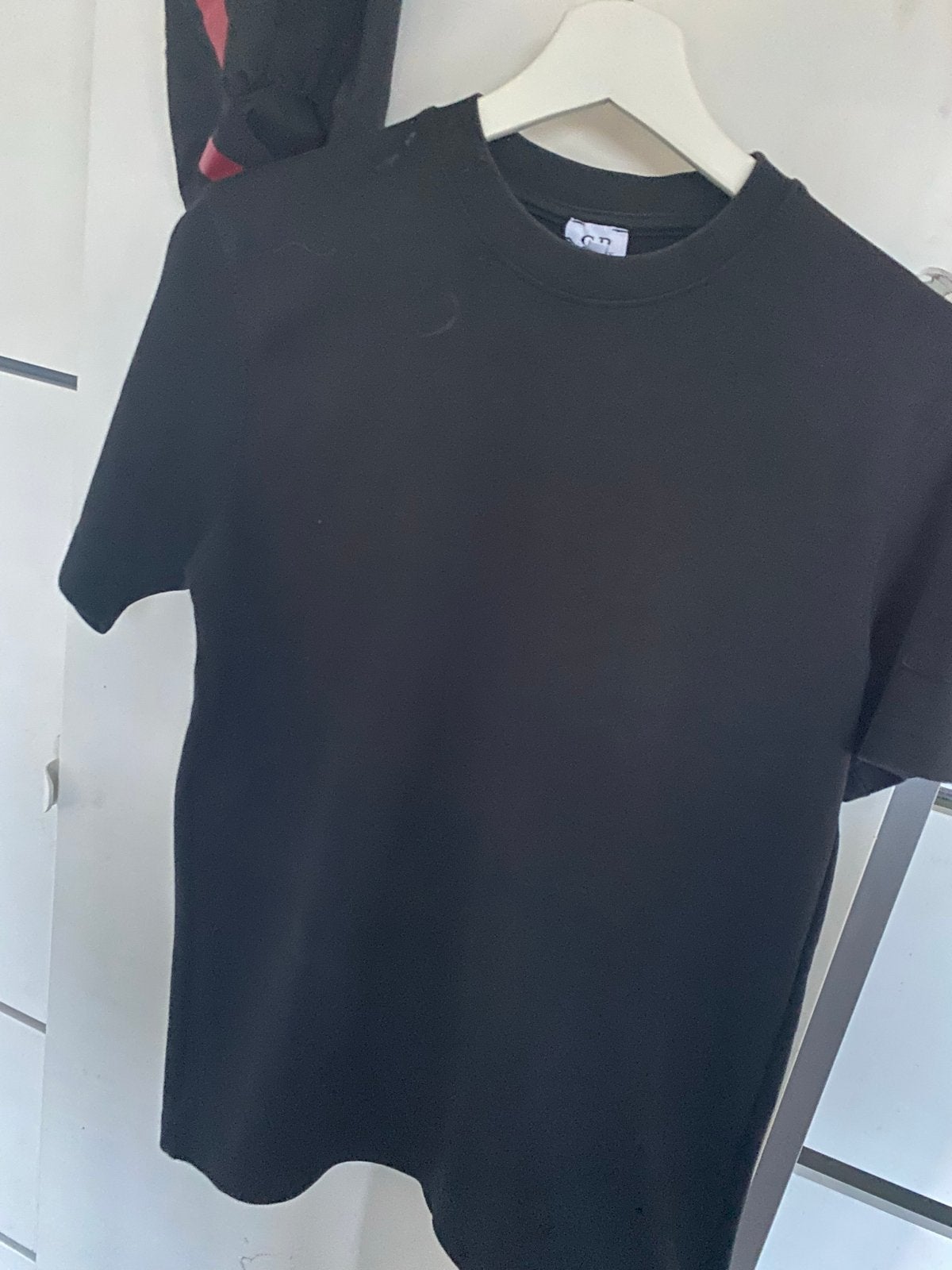 C.P. Company T-shirt met lensdetail - Zwart, Kleding | Heren, Ophalen, Zo goed als nieuw, Maat 48/50 (M), Zwart