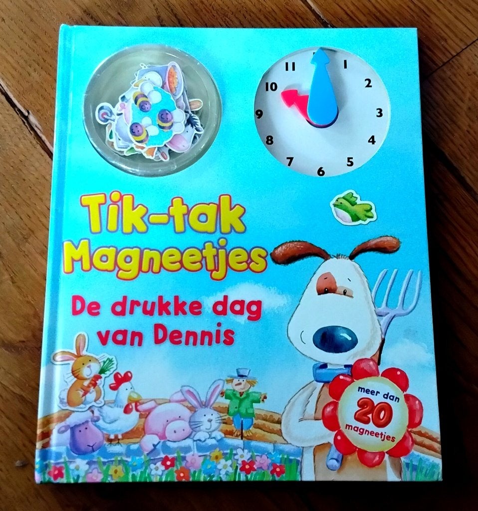 Tik-tak magneetjes - de drukke dag van Dennis, Ophalen of Verzenden, Gelezen, Jongen of Meisje, Non-fictie