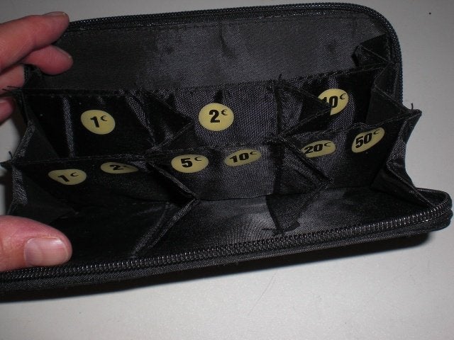 Grote zwarte portemonnee geld organiser voor slechtzienden, Ophalen of Verzenden, Nieuw, Zwart