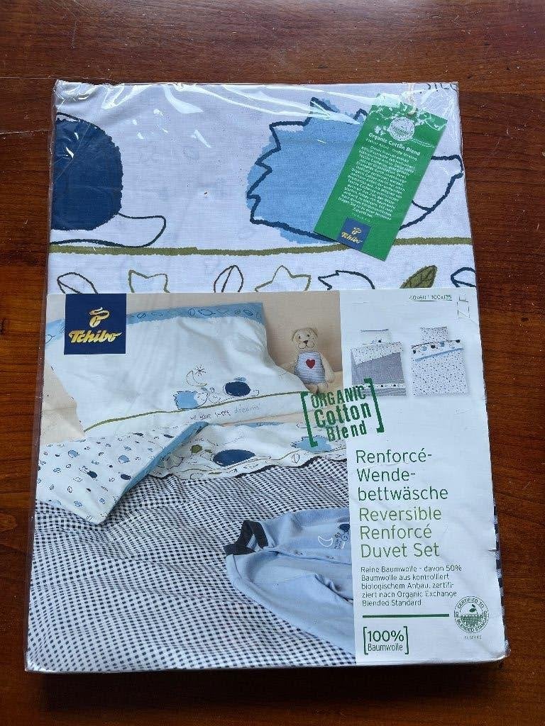 Beddengoed peuter nieuw 40x60 en 100x135, Overige merken, Jongetje of Meisje, Wit, Dekbedovertrek
