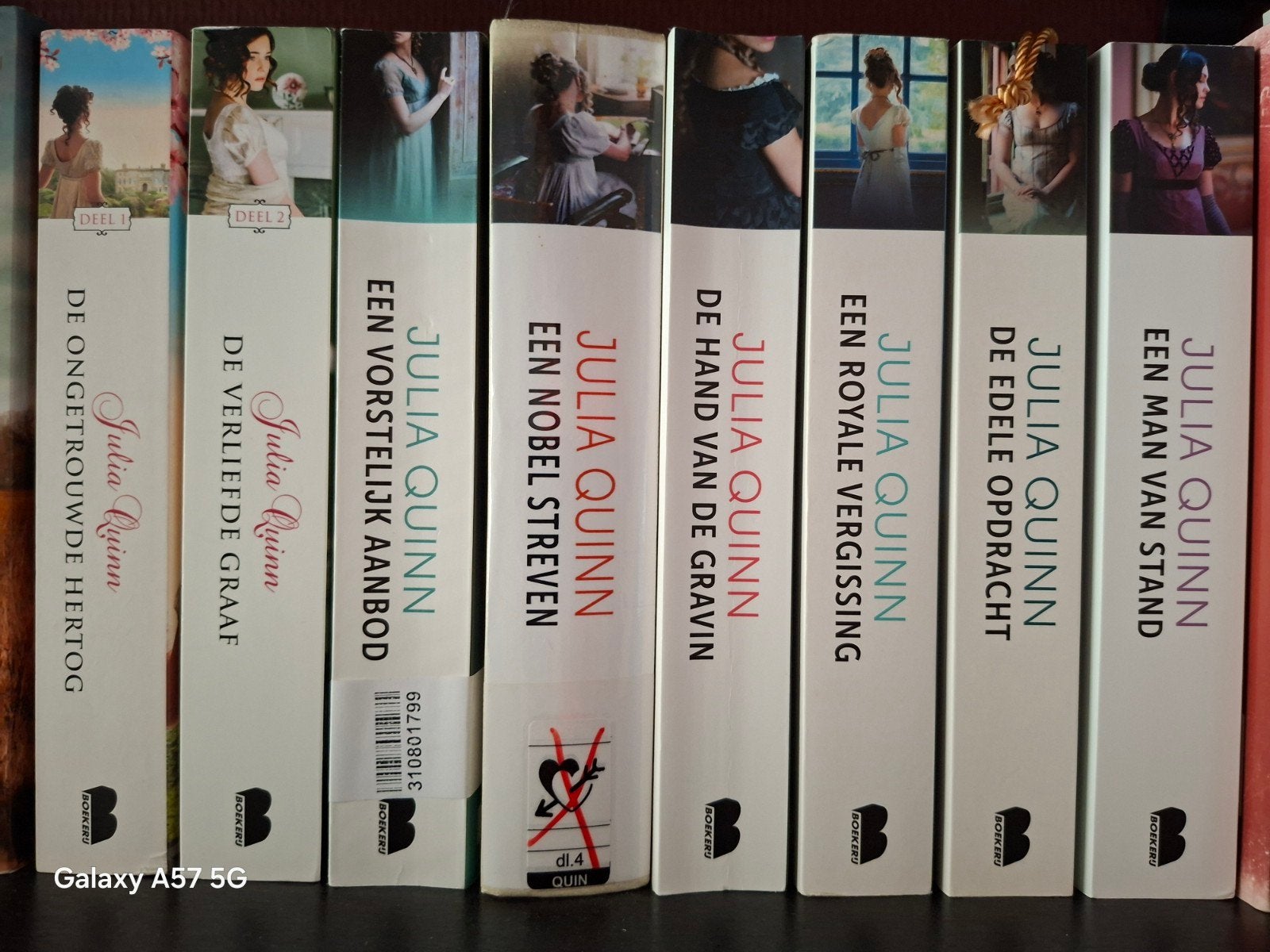 Bridgerton serie boeken van Julia Quinn (8 delen), Boeken, Romans, Ophalen of Verzenden, Zo goed als nieuw, Julia quin, Nederland