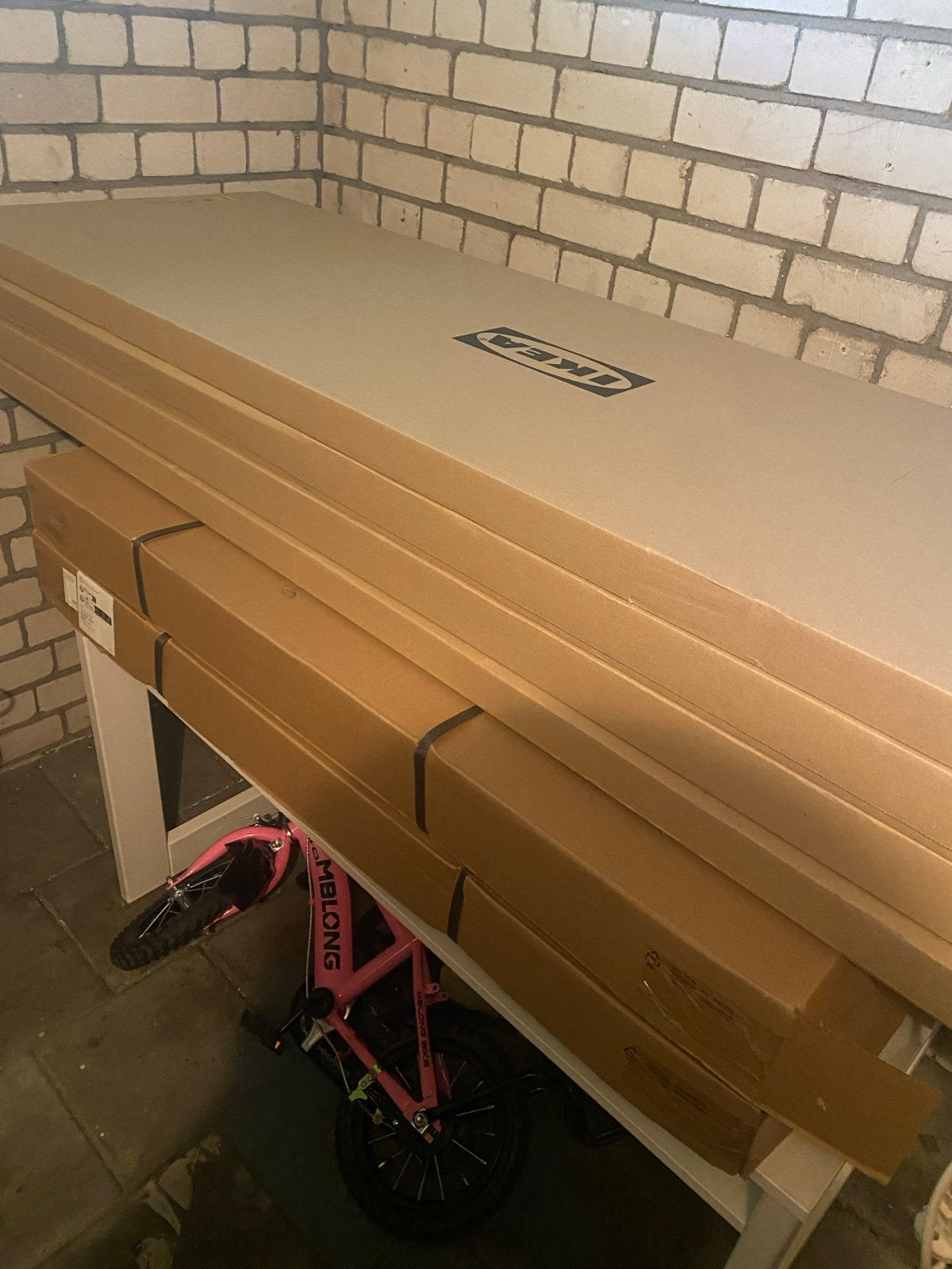 IKEA SLATTUM gestoffeerd bedframe, 90x200 cm, donkergrijs, Huis en Inrichting, Slaapkamer | Bedden, Ophalen, 90 cm, Eenpersoons
