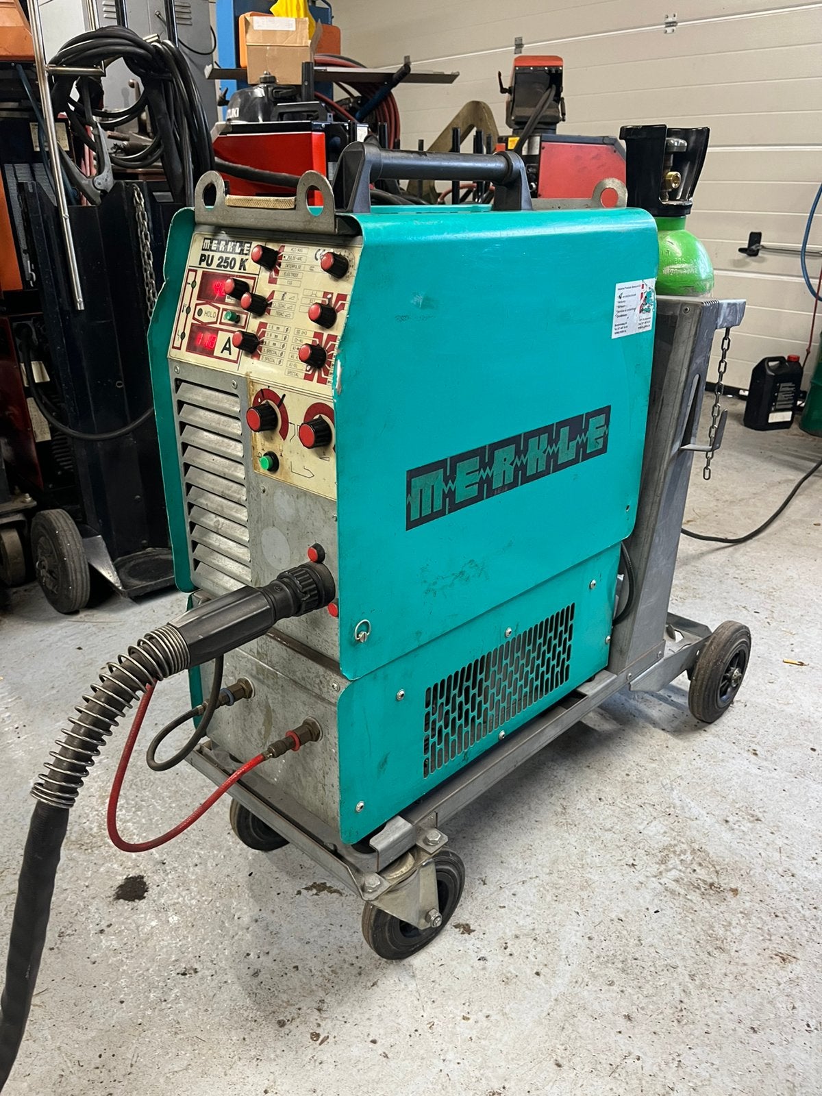 Lasapparaat merkle pu250k, Doe-het-zelf en Verbouw, Ophalen of Verzenden, Gebruikt, 250 ampère of meer, Co2