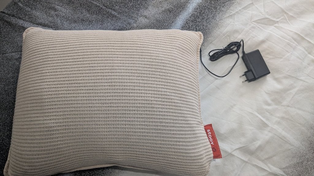 Stoov warmtekussen Ploov 45x60 cm Knitted Sand Beige ZGAN, Overige merken, Beige, Ophalen of Verzenden, Zo goed als nieuw