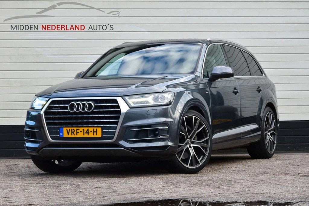 Audi Q7 3.0 TDI * GRIJS KENTEKEN * TREKHAAK *, Gebruikt, 2117 kg, Leder, Bedrijf
