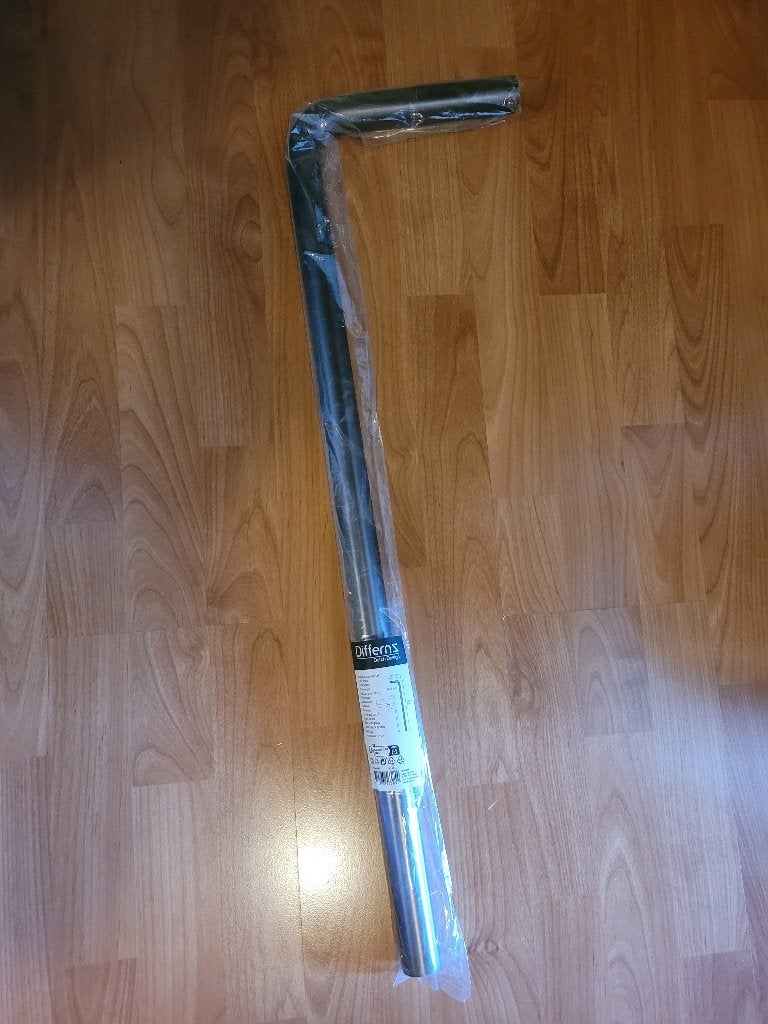 Vloerbuis gunmetal, Ophalen, Nieuw, Wastafel