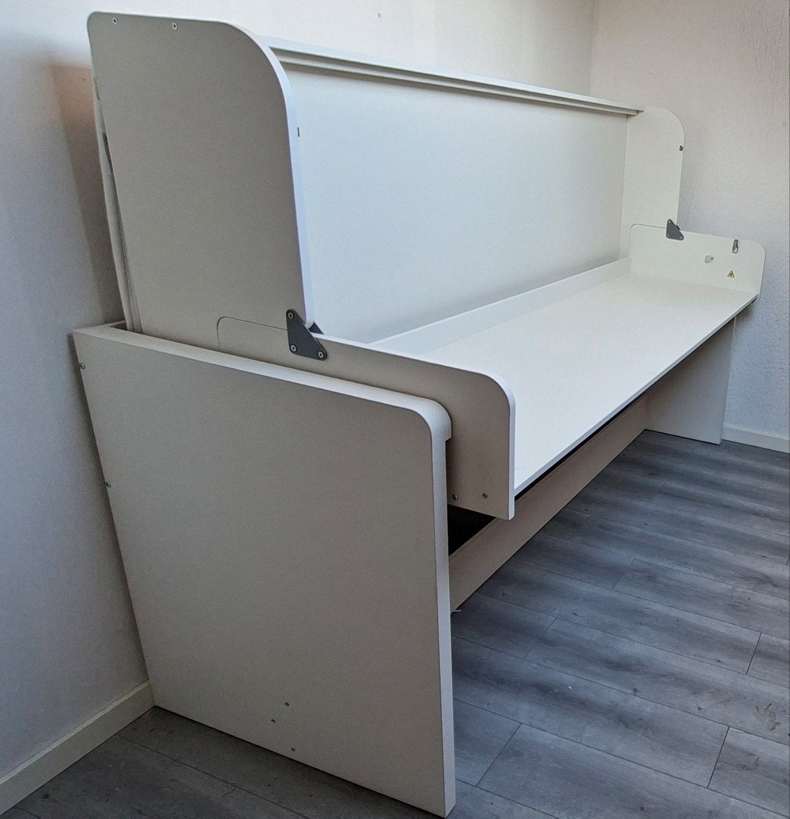 Bureaubed / Deskbed Vipack Denver, Ophalen, Eenpersoons, Modern, ruimtebesparend, Hout