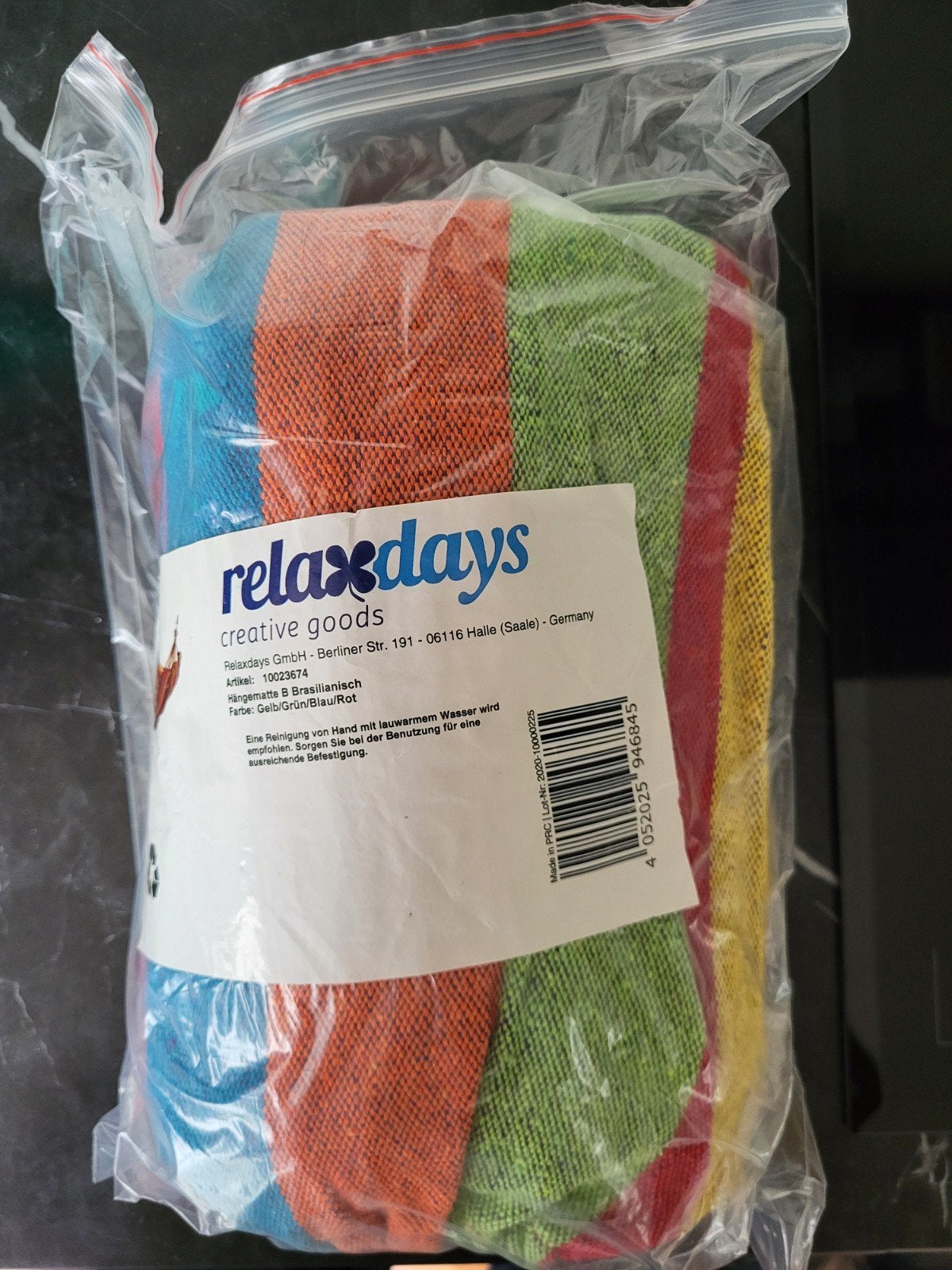 RelaxDays hangmat katoen, Ophalen, Nieuw, Buiten, Opvouwbaar