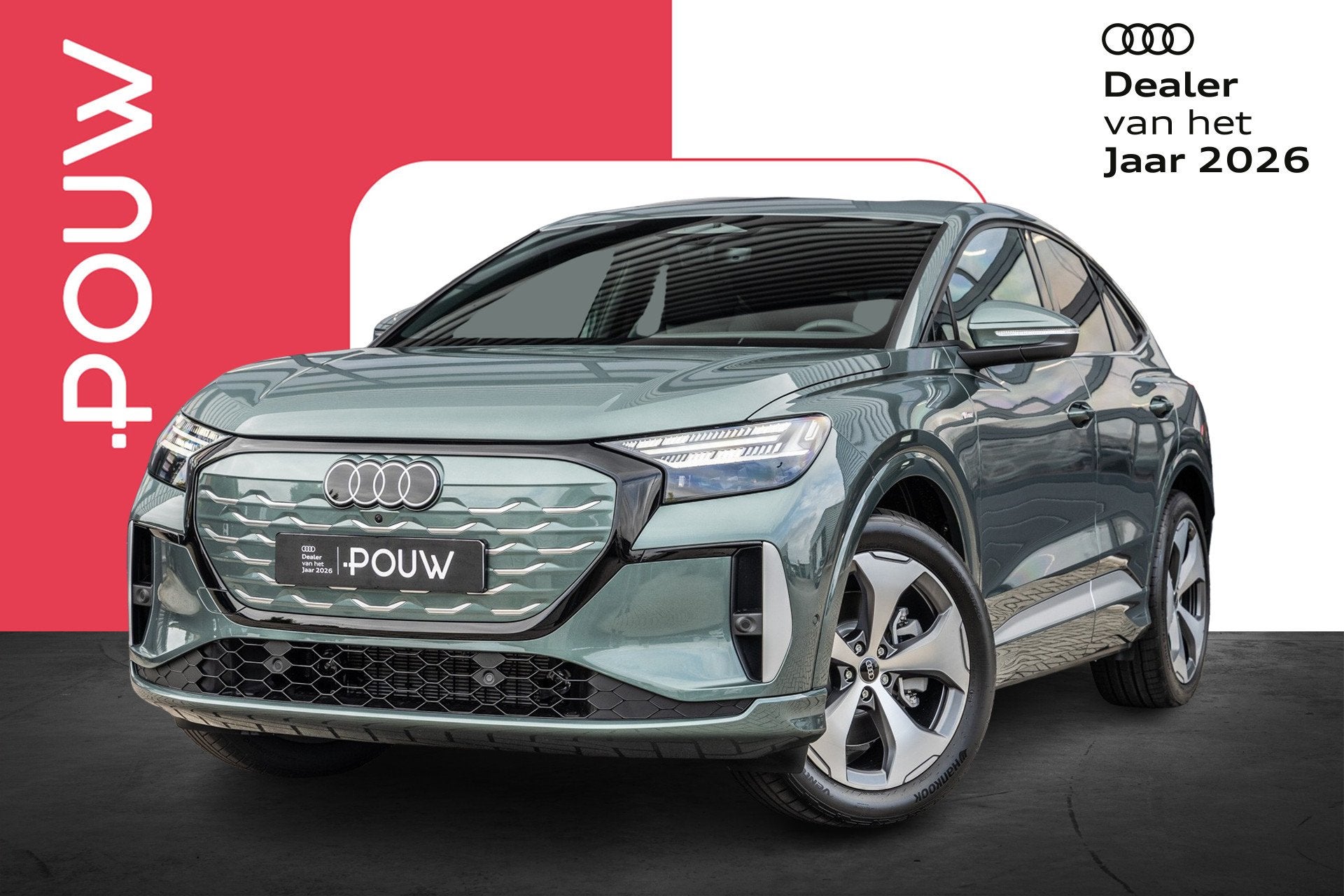 Audi Q4 Sportback e-tron S edition 340pk quattro performance, Auto's, Audi, Automaat, 12 maanden, Zwart, 82 kWh