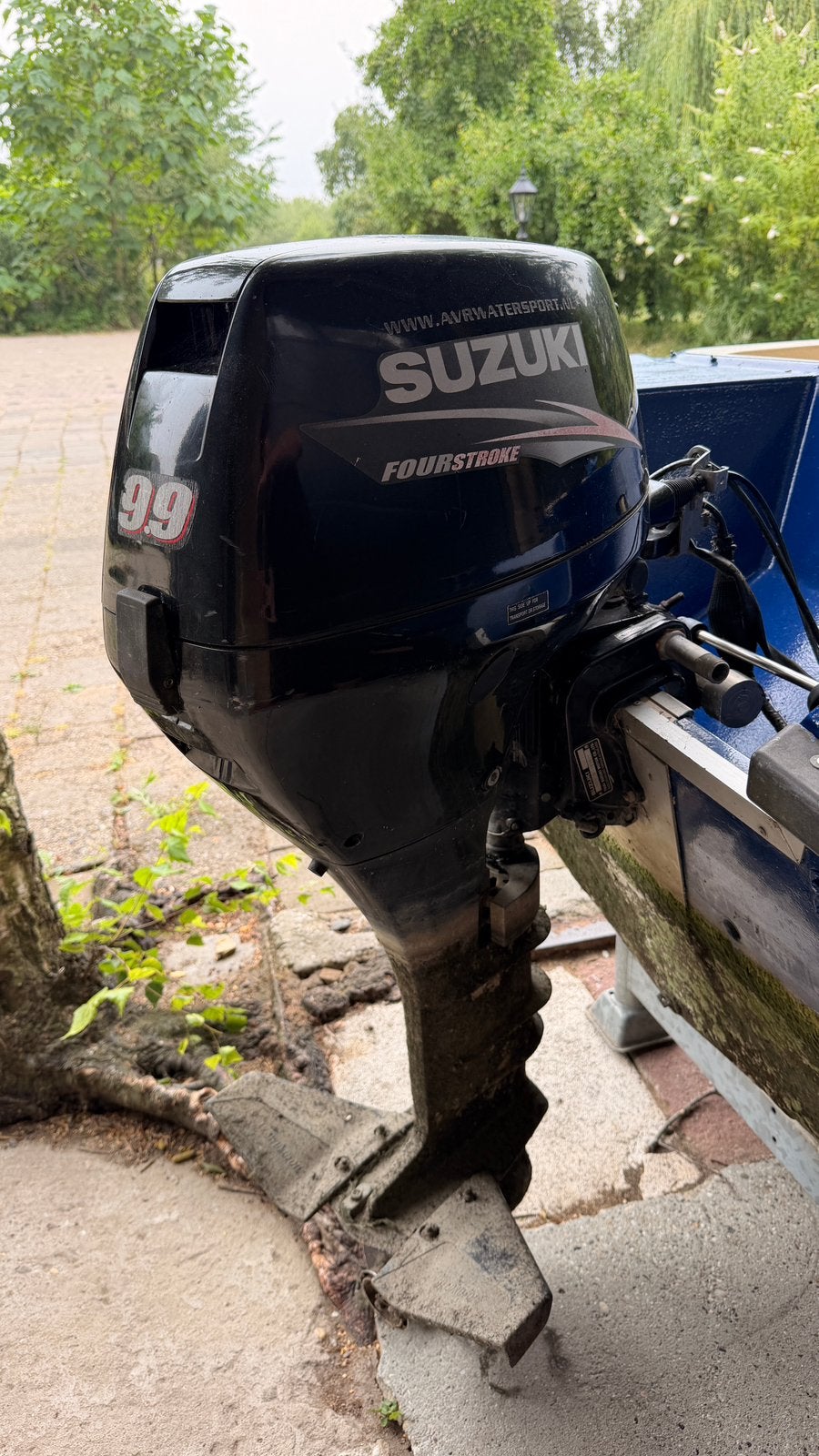 Suzuki 15 pk langstaart elektrisch start 9,9 sticker, Watersport en Boten, Buiten- en Binnenboordmotoren, Ophalen, 10 tot 30 pk