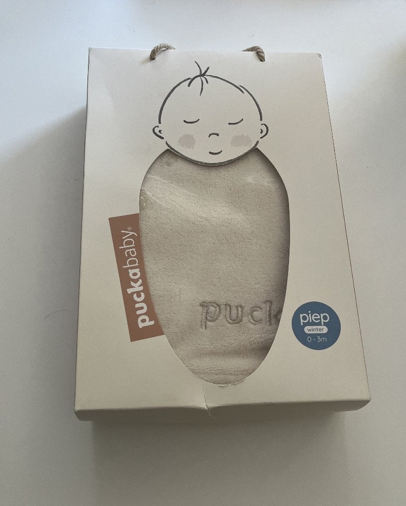 Puckababy Piep Inbakerzak Teddy (0-3 mnd)–Zo goed als nieuw, Ophalen of Verzenden, Zo goed als nieuw, Minder dan 70 cm, Slaapzak