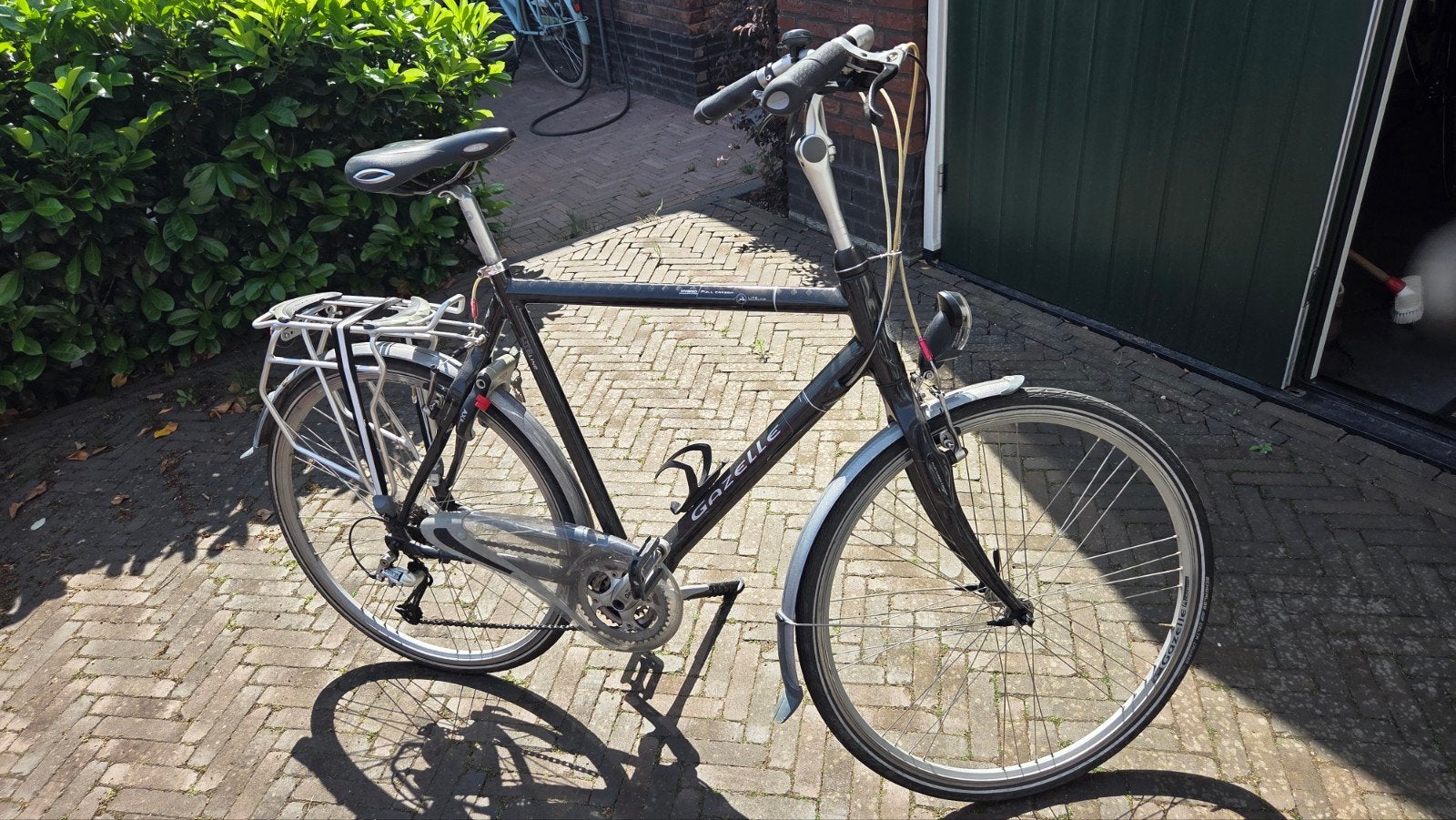 Gazelle LiteLine / Full Carbon / 61cm, Ophalen, 28 inch, Velgrem, Meer dan 20 versnellingen