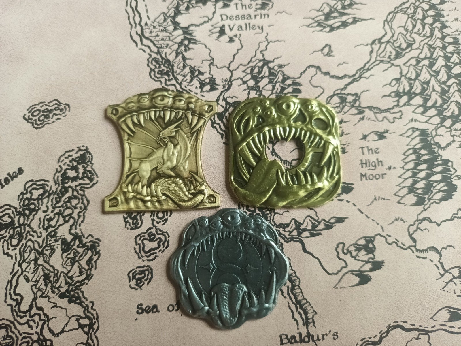 Dungeons and Dragons D&D metal Mimic Waterdeep coins, Ophalen of Verzenden