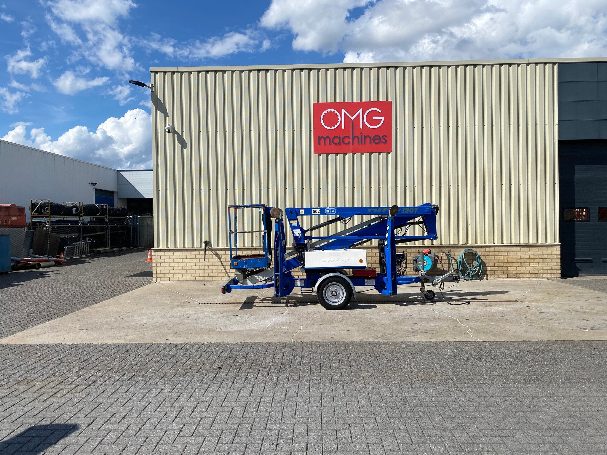 2016 Niftylift 120TAC, Aanhanger hoogwerker, 12 meter, Zakelijke goederen, Machines en Bouw | Liften, Steigers en Ladders