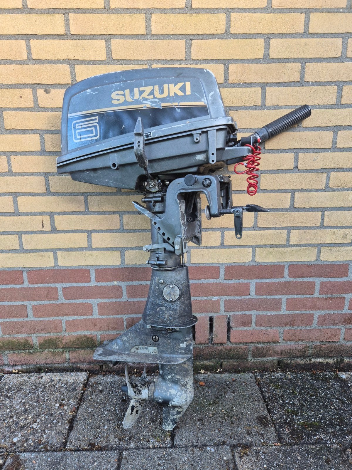 Suzuki 6 PK Buitenboordmotor  met externe tank, Ophalen, Gebruikt, 5 tot 10 pk, Buitenboordmotor