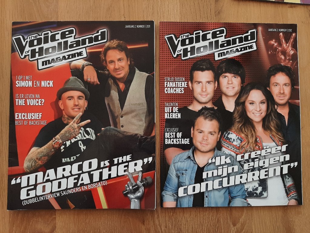 2 x The Voice of Holland Magazine tijdschriften 2011 2012, Ophalen, Gelezen