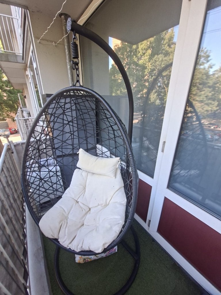 Hangstoel / Eierstoel, Tuin en Terras, Ophalen, Zo goed als nieuw, Metaal, Verstelbaar