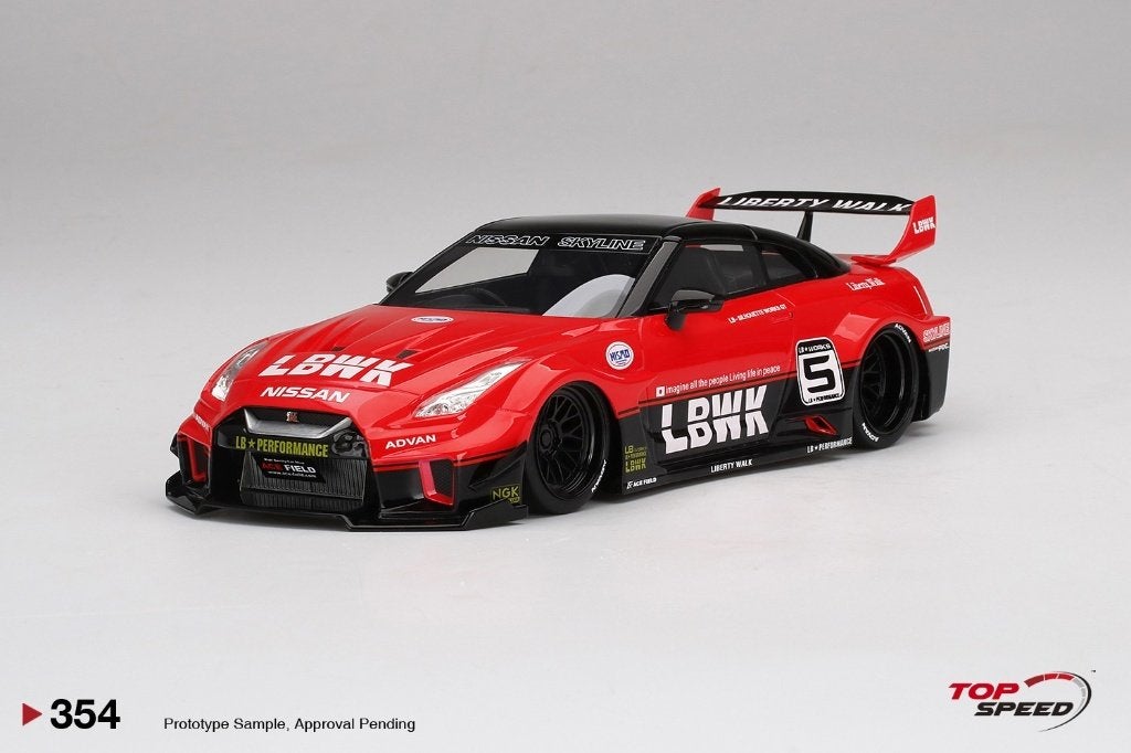 LB-Silhouette WORKS GT NISSAN 35GT-RR Ver.1 Rood/Zwart, Hobby en Vrije tijd, Ophalen of Verzenden, Nieuw, Auto, Overige merken