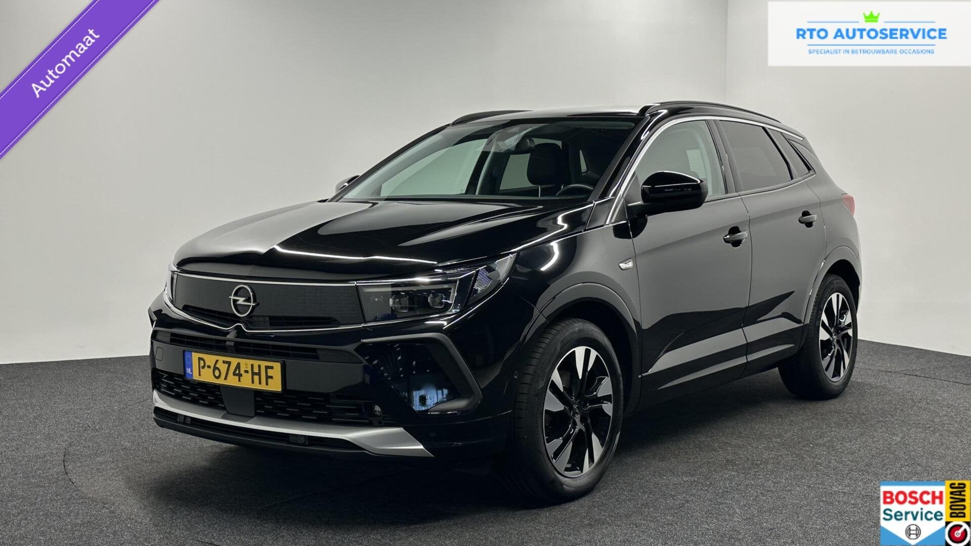 Opel Grandland 1.2 Turbo Business Elegance TREKHAAK CAMERA C, Auto's, 15 km/l, 1199 cc, Met garantie (alle), Leder en Stof