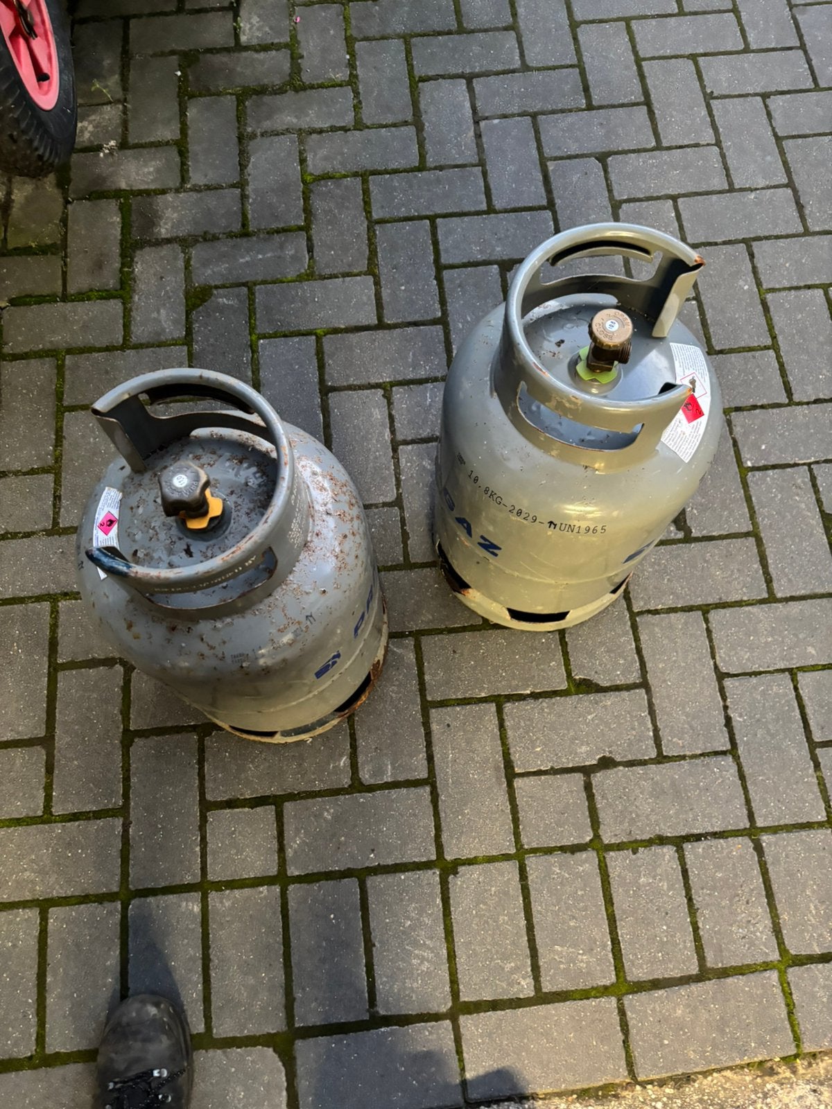 Twee gasflessen, Ophalen of Verzenden, Nieuw
