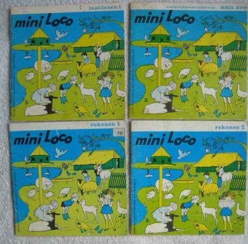 wat oudere -vierkante- mini loco boekjes taal/lezen 1 en 2, Ophalen of Verzenden, Gebruikt, Taal en Lezen