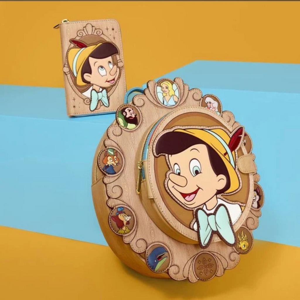 Loungefly Disney Pinokkio Rugzak & Portemonnee - Nieuw, Ophalen of Verzenden, Overige figuren, Nieuw, Tas, Koffer of Zak