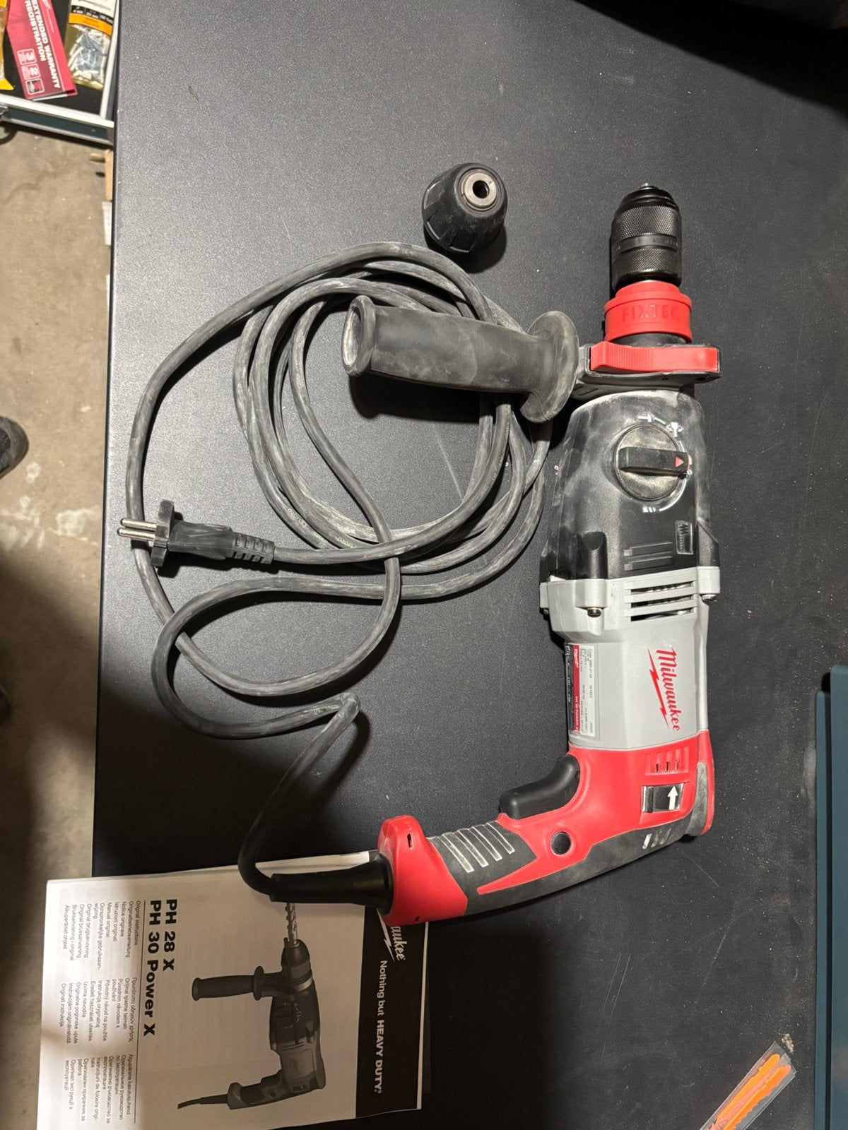 Milwaukee PH30 power x SDS combihamer  amper gebruikt, Ophalen, Zo goed als nieuw, Boor- en/of Breekhamer