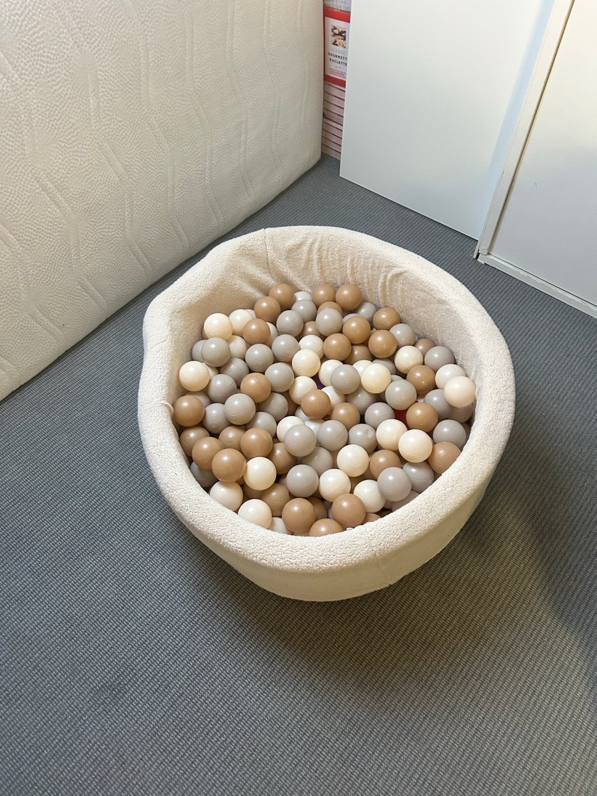 Ballenbak met ballen - Beige/Bruin tinten, Ophalen, Zo goed als nieuw, Overige typen