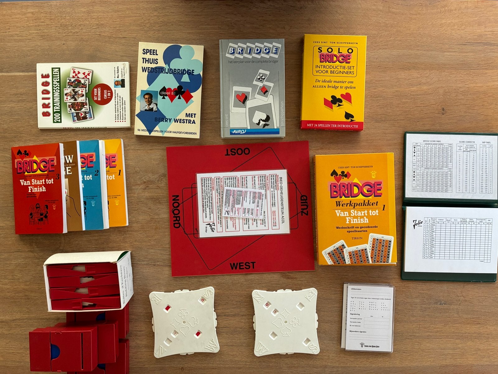 Compleet Bridge Set - Zo goed als nieuw, Drie of vier spelers, Ophalen of Verzenden, Zo goed als nieuw