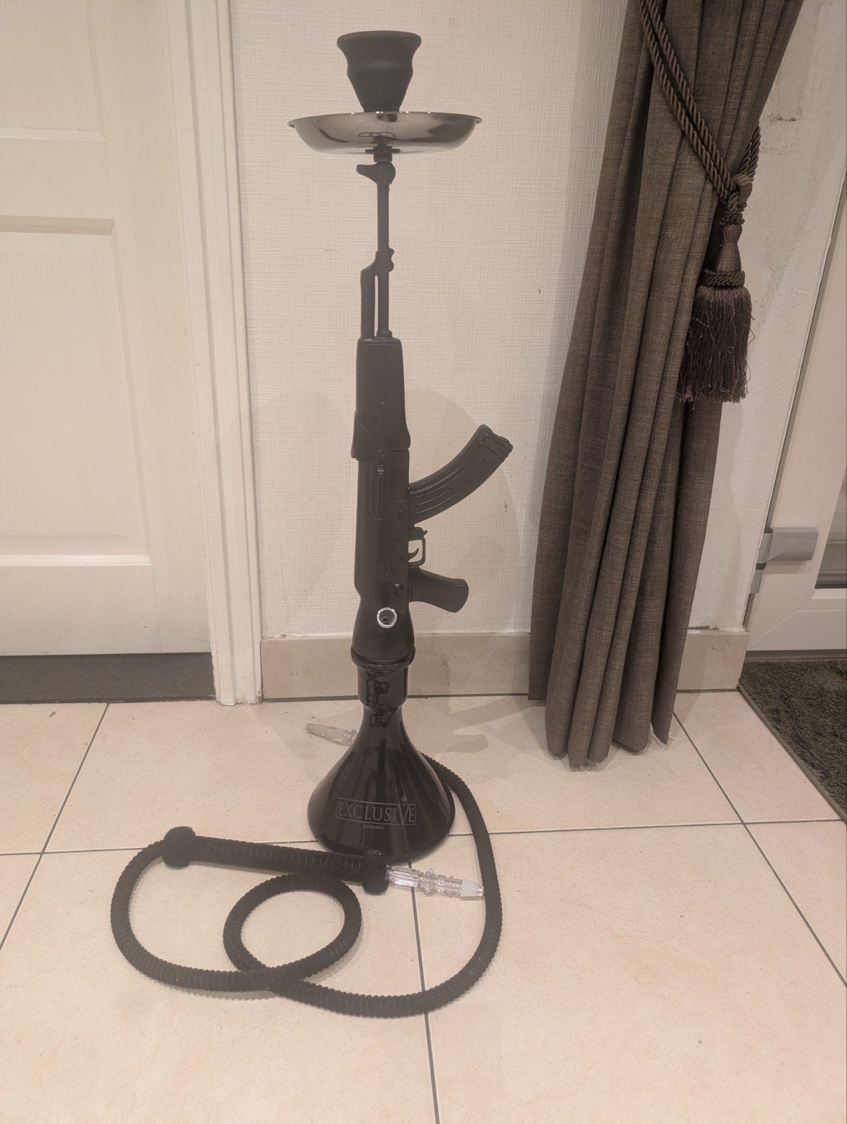 Exclusive Hookah Shisha Geweer Ak47, Zwart, Ophalen of Verzenden, Zo goed als nieuw, Modern