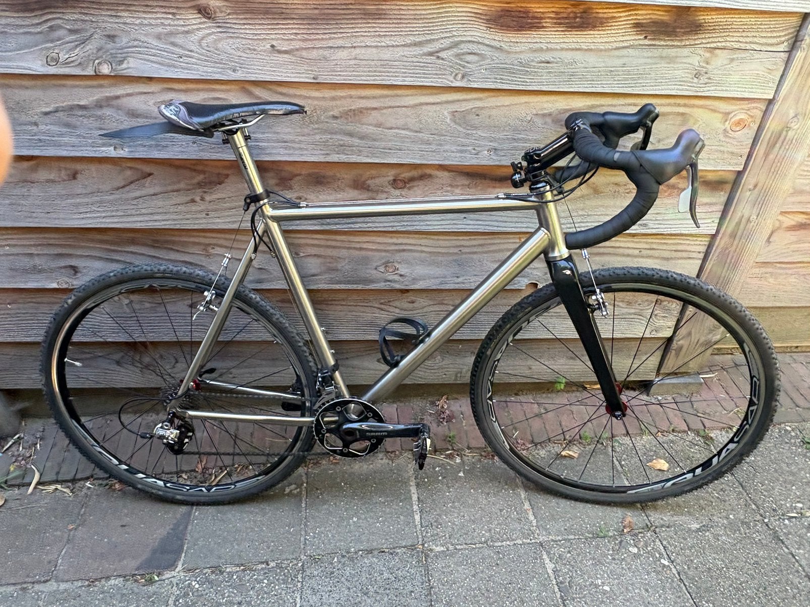Titanium CX fiets van Gilbertson maat 59, 28 inch, Gebruikt, 57 tot 61 cm, Meer dan 20 versnellingen