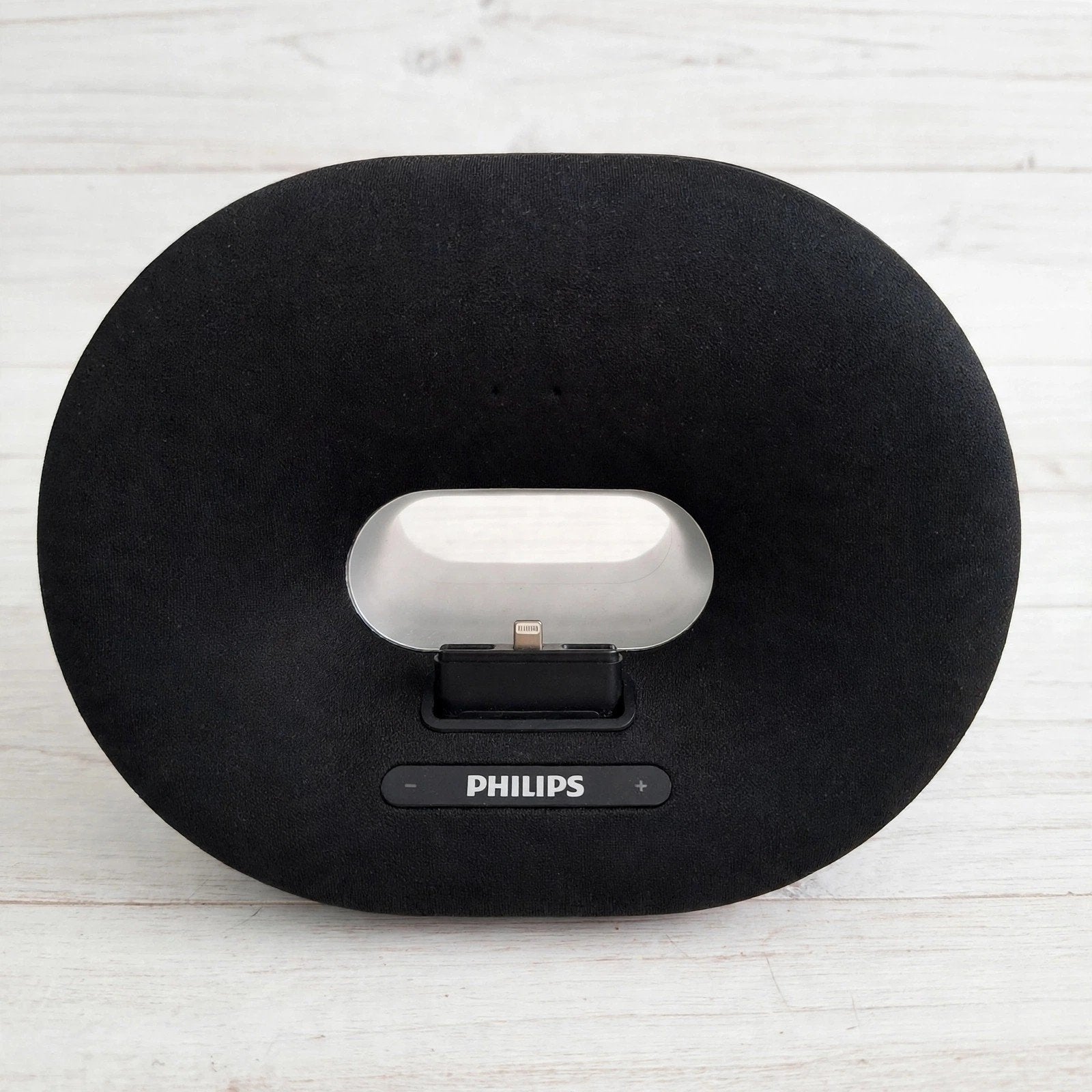 Philips Speaker met Lightning Dock - Zwart, Audio, Tv en Foto, Philips, Gebruikt, Ophalen of Verzenden, AUX-ingang