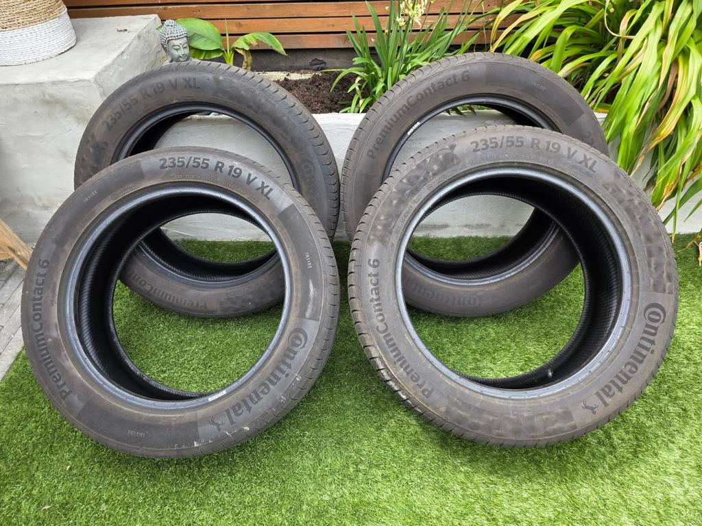 Continental PremiumContact 6 Zomerbanden 235/55 R19 V XL, Auto-onderdelen, Banden en Velgen, 19 inch, Gebruikt, Ophalen of Verzenden