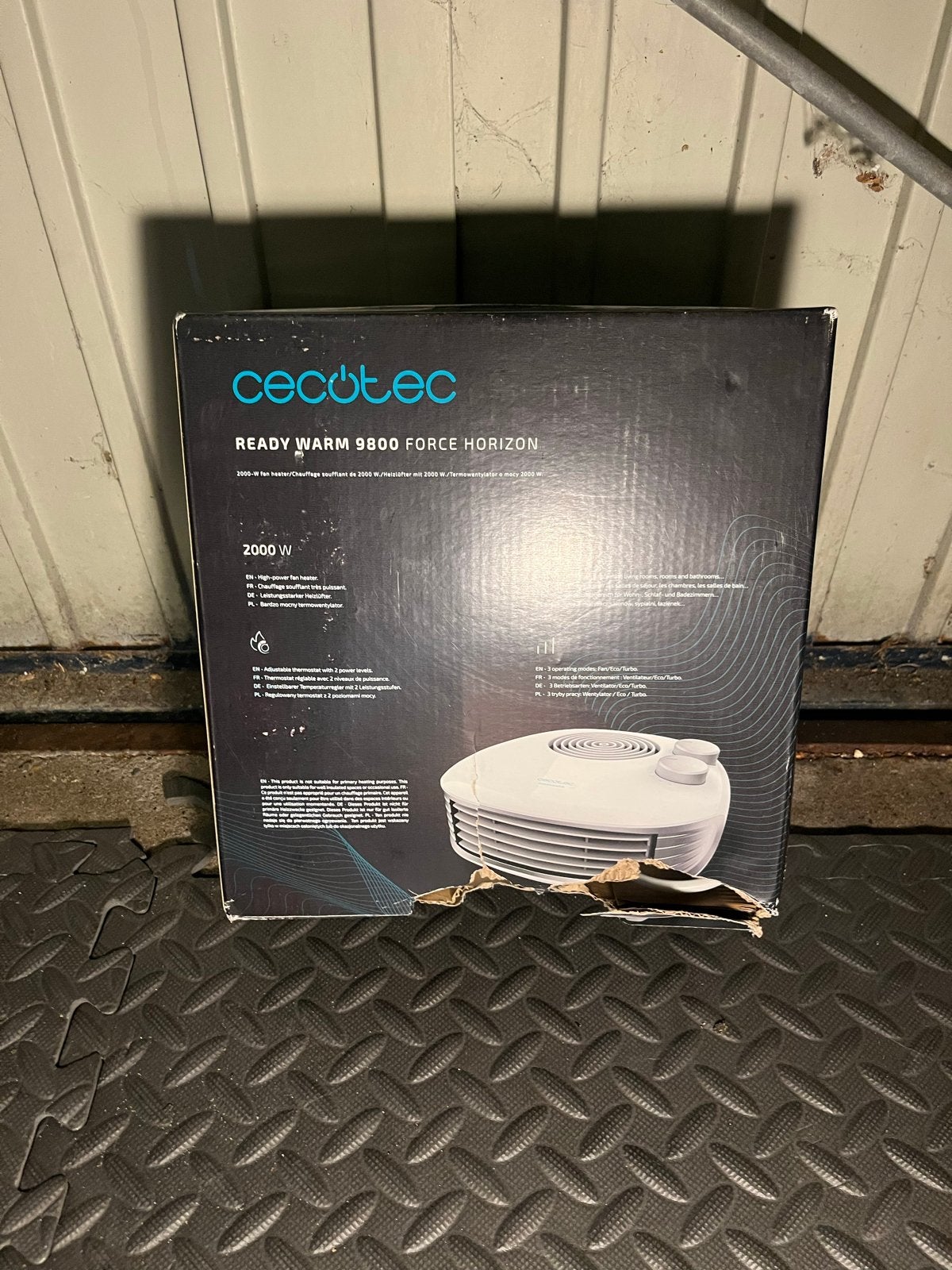 Cecotec Ready Warm 9800 Force Horizon Ventilator 2000W, Witgoed en Apparatuur, Ventilatoren, Ophalen of Verzenden, Zo goed als nieuw