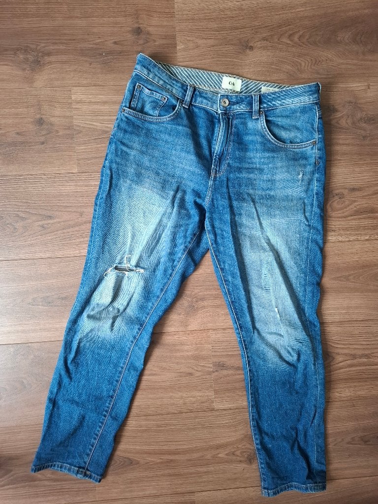 Boyfriend Jeans, Ophalen of Verzenden, Zo goed als nieuw, Blauw, W30 - W32 (confectie 38/40)