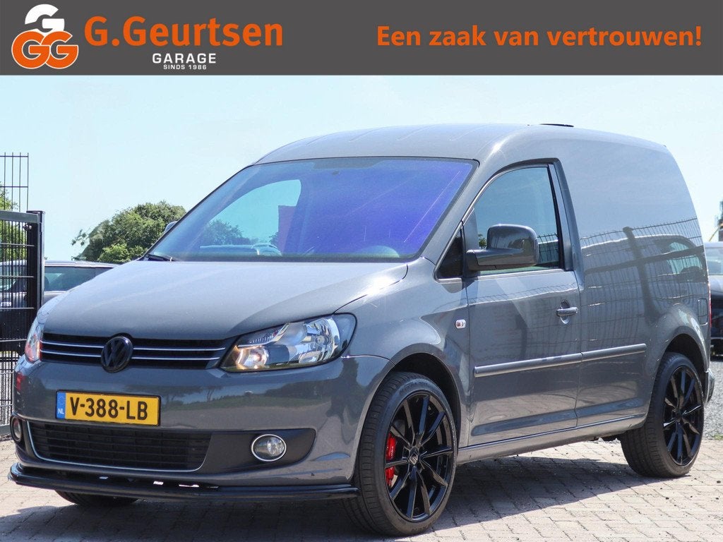 Volkswagen Caddy 1.6 TDI DSG, R-line, Volleder, MARGE! Airco, Euro 5, Gebruikt, Zwart, 4 cilinders