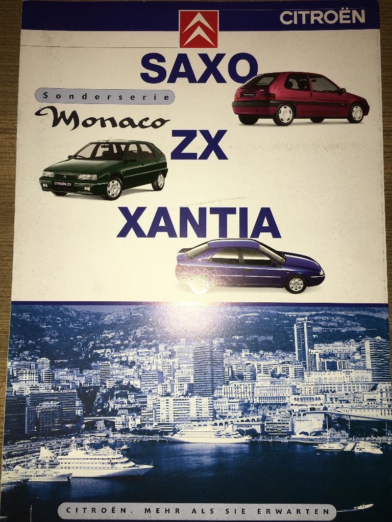8x Citroën brochures folders C5 ZX Xantia XM Saxo Xsara Pica, Ophalen of Verzenden, Zo goed als nieuw, Citroën