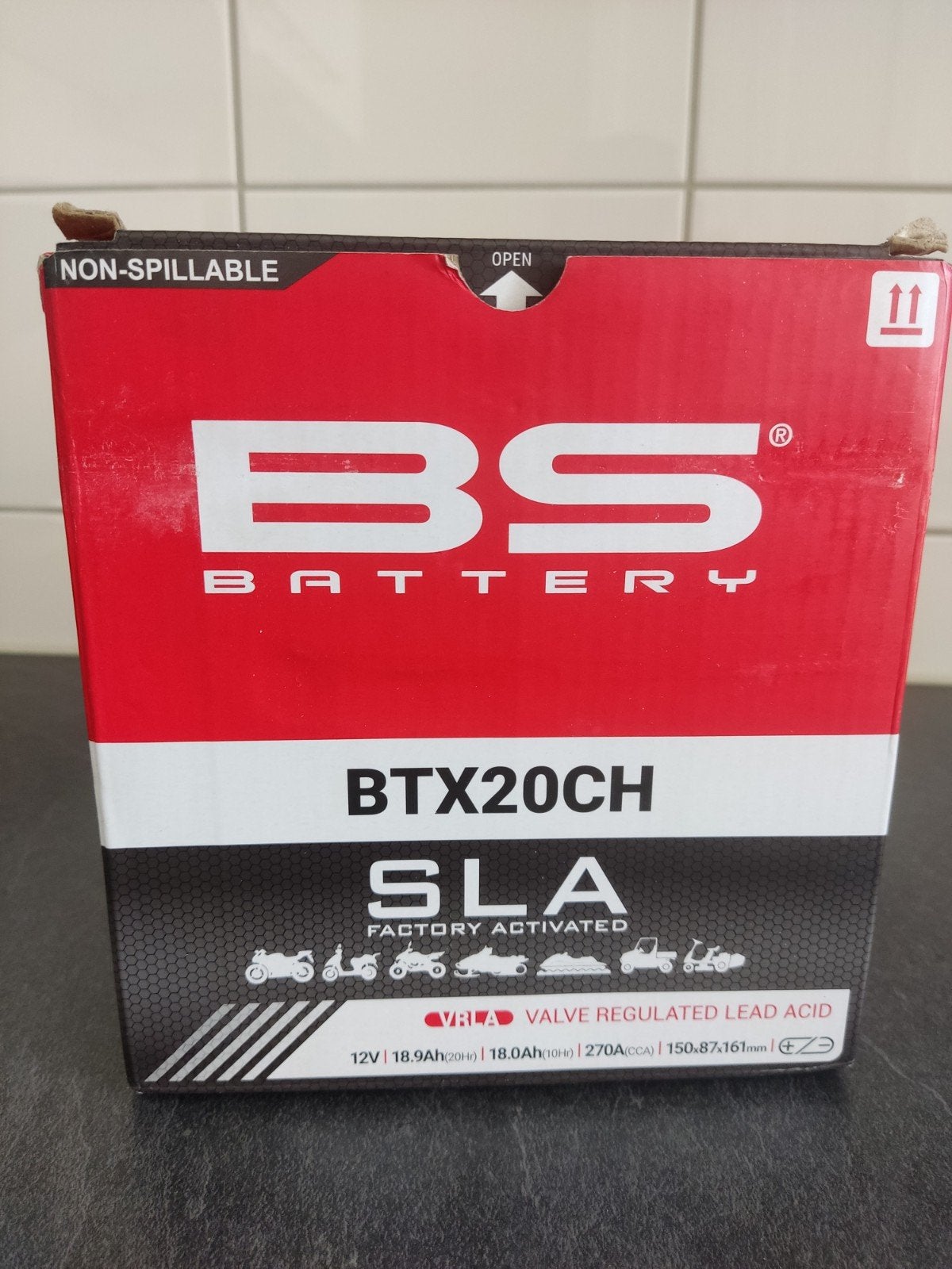 BS Battery BTX20CH SLA Motorfiets Accu 12V 18.9Ah, Ophalen of Verzenden, Nieuw