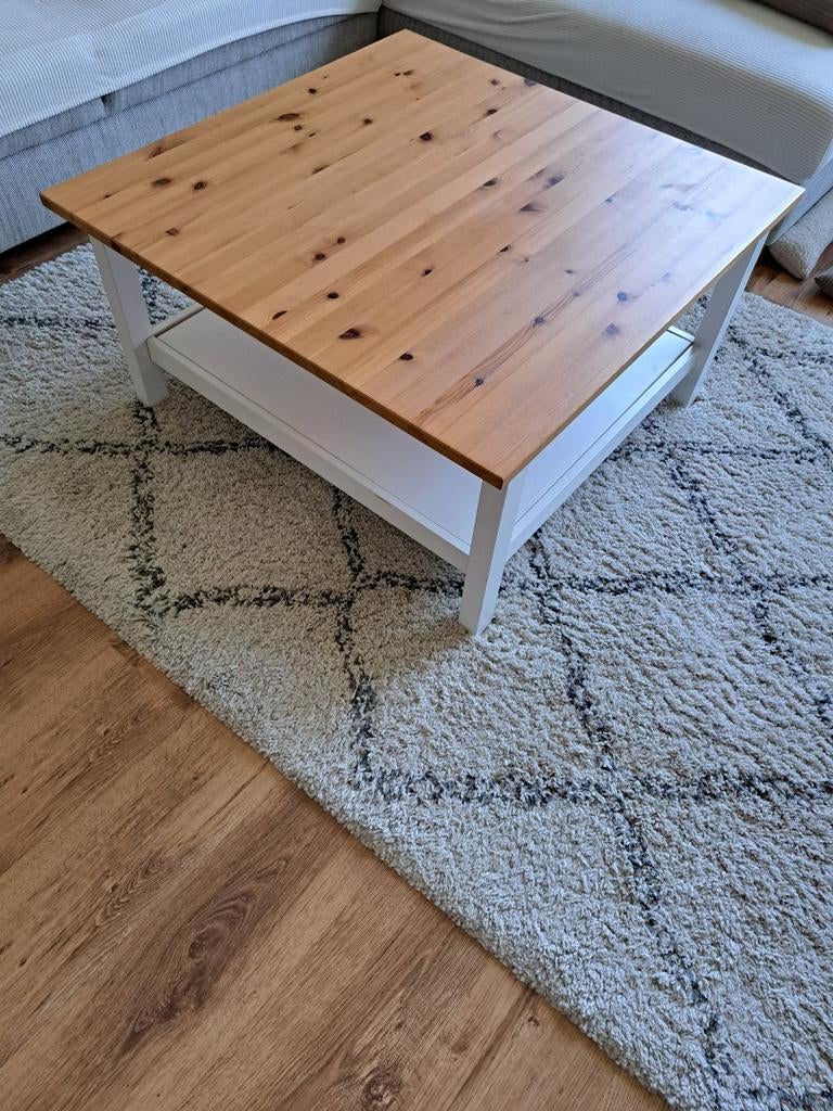 IKEA Hemnes salontafel - Zo goed als nieuw, Huis en Inrichting, Tafels | Salontafels, Ophalen, Gebruikt, 50 tot 100 cm, Vierkant