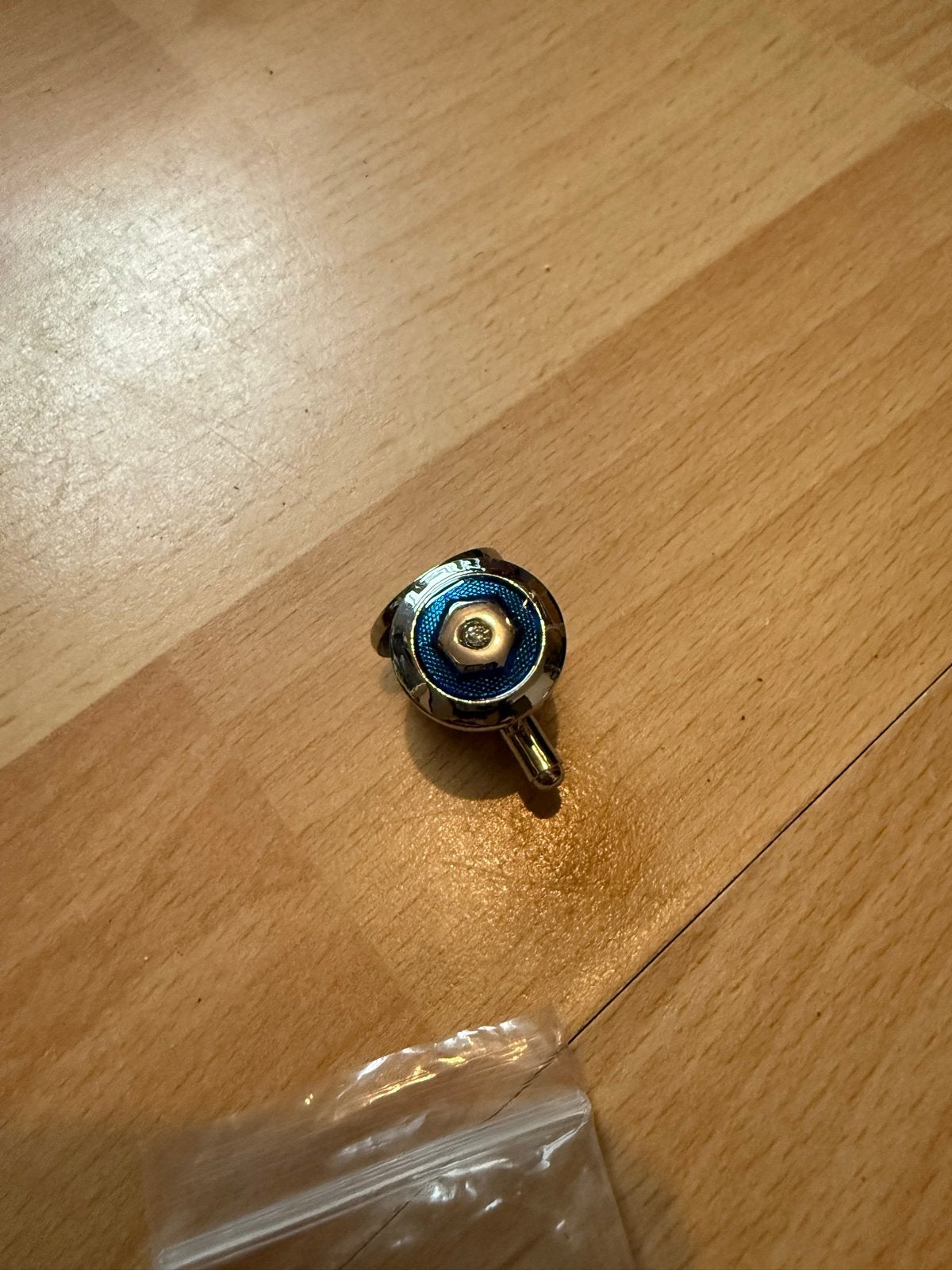 Manchetknopen trouwpak - Blauw met zilverkleurige details, Ophalen of Verzenden, Zo goed als nieuw, Overige materialen