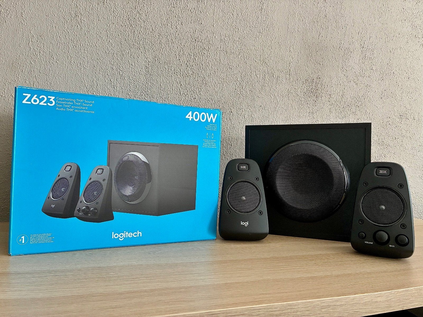 Logitech Z623 Speakerset, Computers en Software, Ophalen, Zo goed als nieuw, Audiokanaal 2.1, Logitech