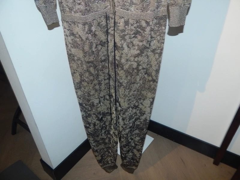 Missoni beeldschone jumpsuit breisel motief goud IT 44, Maat 38/40 (M), Zo goed als nieuw, Missoni, Meerkleurig